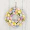 12.5&#x22; Multicolor Floral &#x26; Easter Egg Spring Wreath